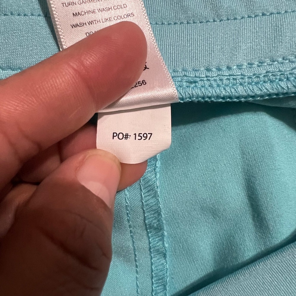 Women's Zamora Jogger Scrub Pants in Aqua Size Large W18SW2005 - Picture 9 of 9